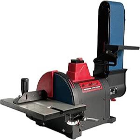 BUCKTOOL 1HP Bench Belt & Disc Sander for Metal