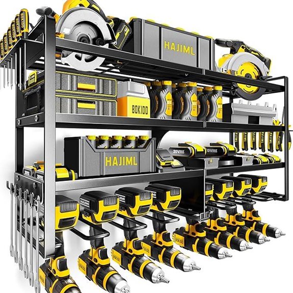 Heavy Duty 4-Layer Power Tool Wall Organizer