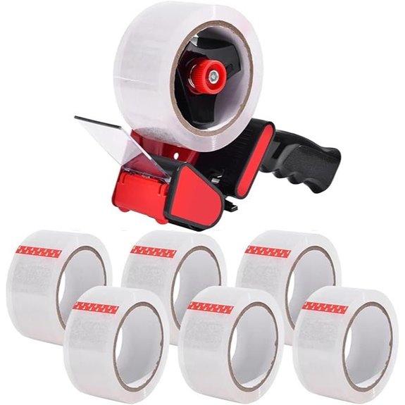 Zuvo Heavy Duty Tape Gun & 6 Tapes for Packing