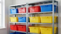 heavy duty shelving totes