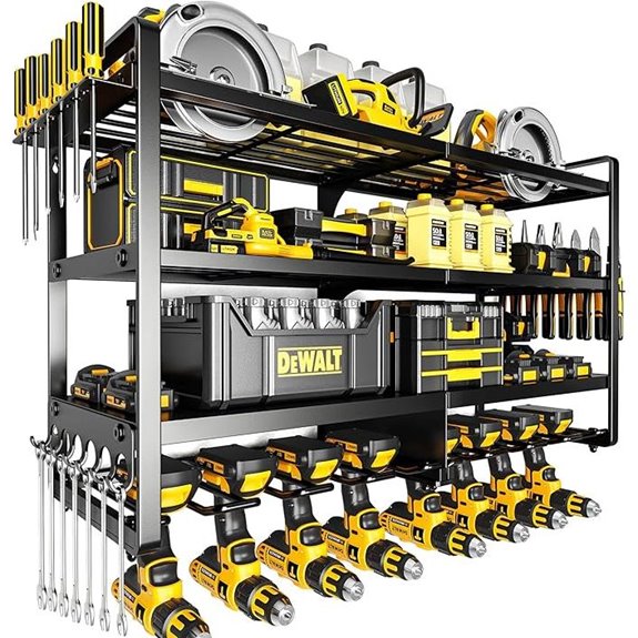 Heavy Duty Power Tool Organizer Wall Mount