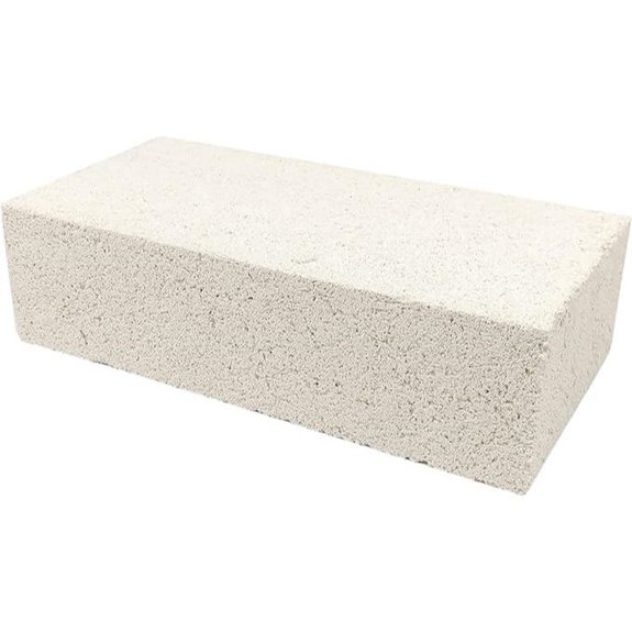 Insulating Fire Brick 2300F Rated Single 9 x 4.5 x 2.5 3123P