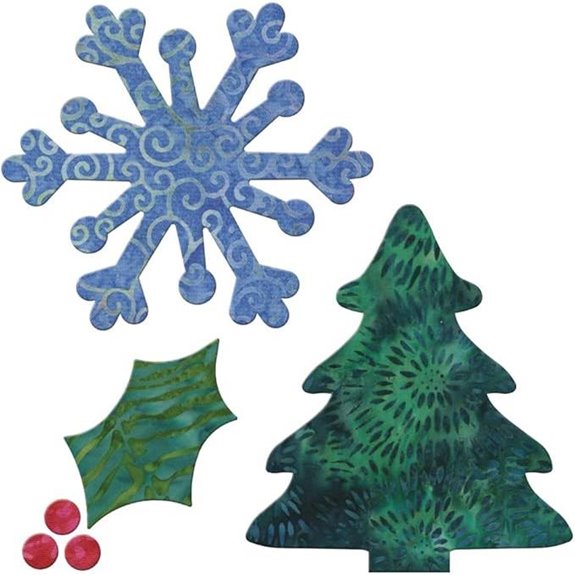 AccuQuilt GO! Fabric Cutting Dies; Holiday Medley