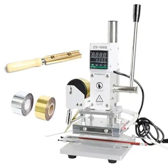ZONEPACK ZS-100B Hot Foil Stamping Leather Embossing Machine
