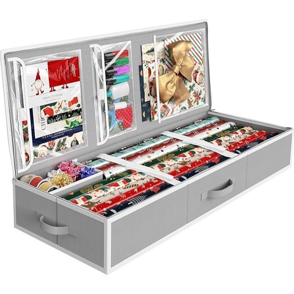 Simple Houseware Wrapping Paper Storage Organizer