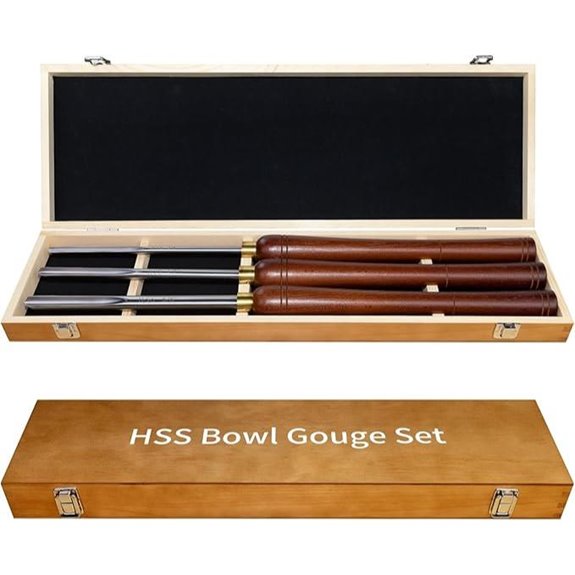 HSS Bowl Gouge Lathe Chisel Set (3PCS)