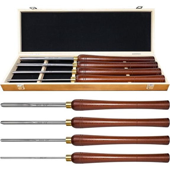 4Pcs HSS Bowl Gouge Lathe Chisel Set
