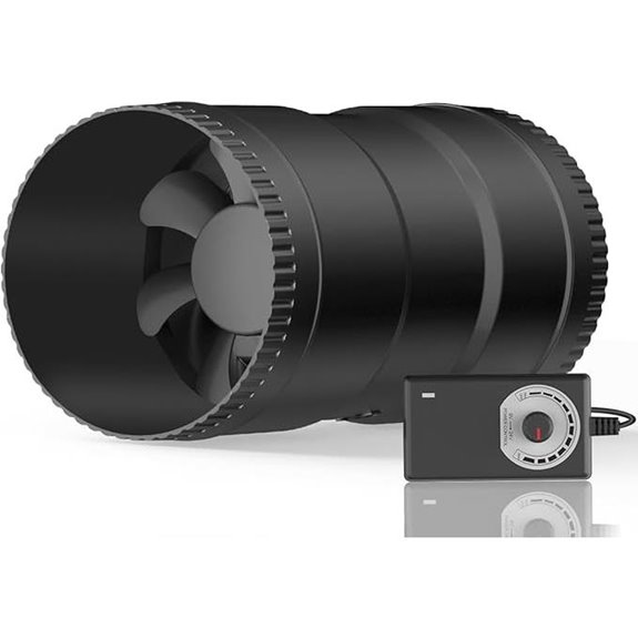 Hon&Guan 4-Inch Inline Booster Fan with Speed Control