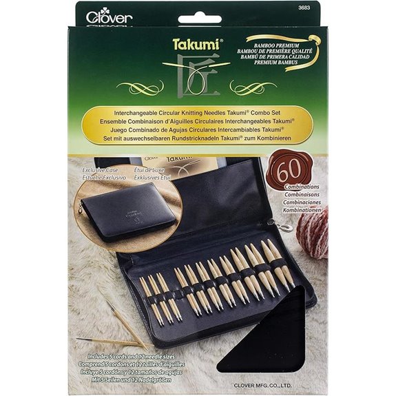 Clover Takumi Combo Interchangeable Circular Knitting Needles