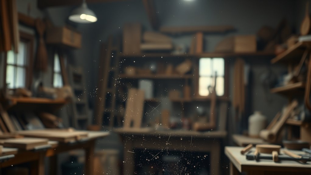 invisible tiny airborne particles