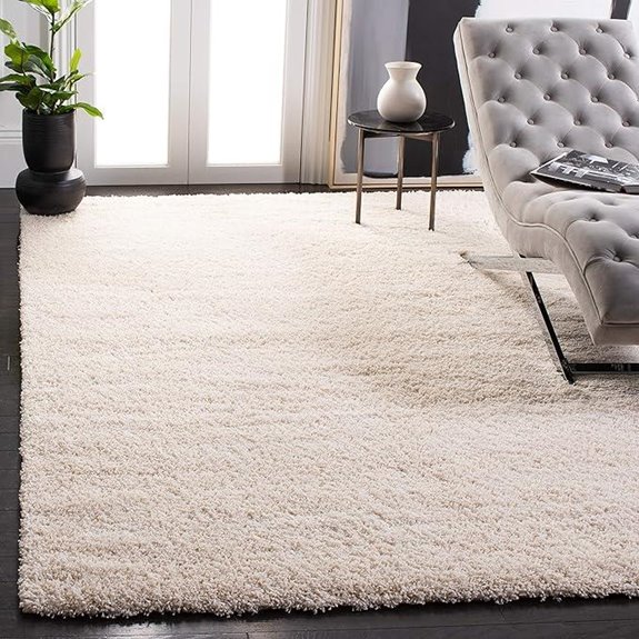 Safavieh Ivory Shag Area Rug 6'7x9'6