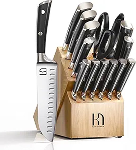 Japanese 15-Piece Sharp Kitchen Knife Set