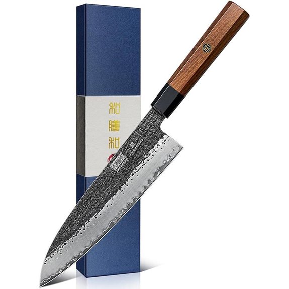 HOSHANHO 8-Inch Japanese Chef Knife with Rosewood Handle