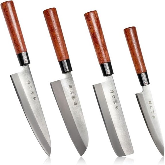 Japanese Chef Knife Set - Gyuto Santoku Nakiri