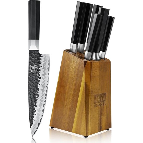 SHAN ZU 7-Piece High Carbon Japanese Knife Set