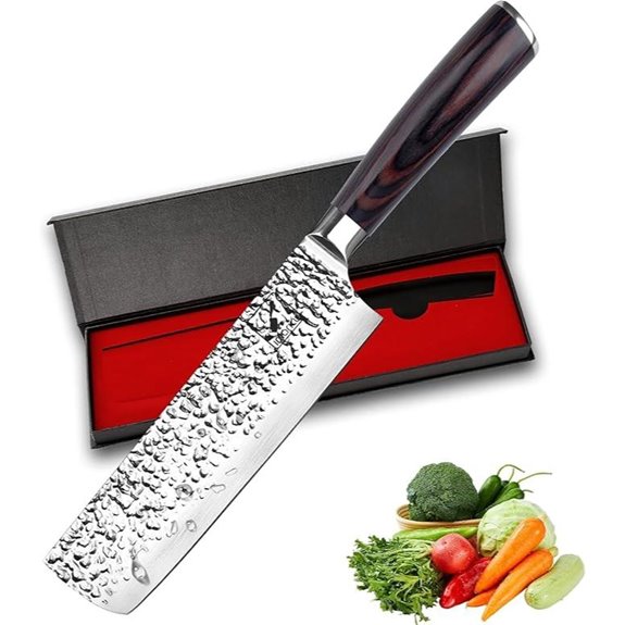 imarku 7-Inch Japanese Nakiri Vegetable Knife