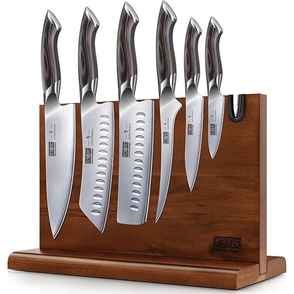 HOSHANHO 7-Piece Japanese Stainless Steel Kitchen Knife Set