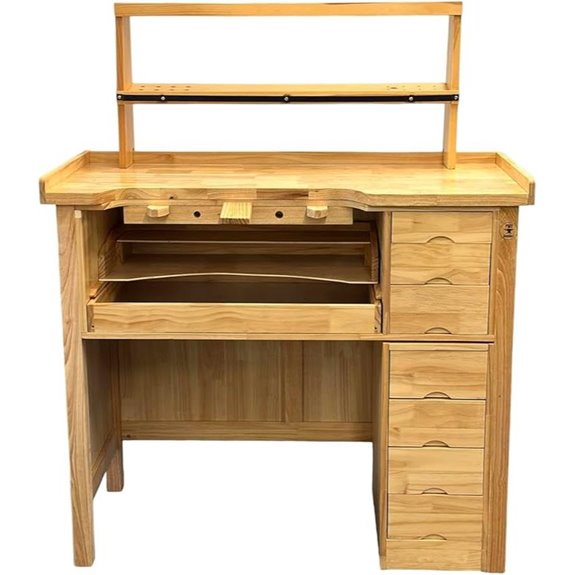 Jewelers Workbench with Storage Drawers and Organizer