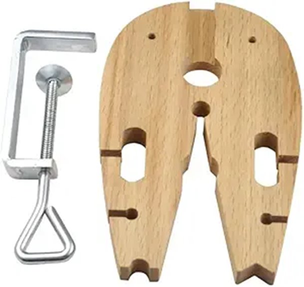 V-Slot Bench Pin with C-Clamp for Jewelry Making