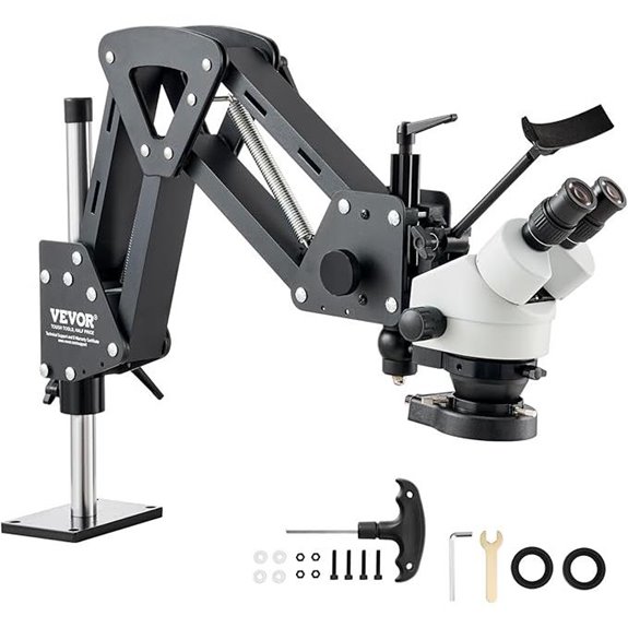 VEVOR Jewelry Microscope with LED Light and Stand