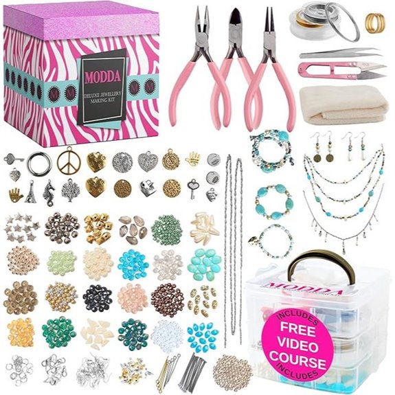 MODDA Jewelry Making Kit with Video Course