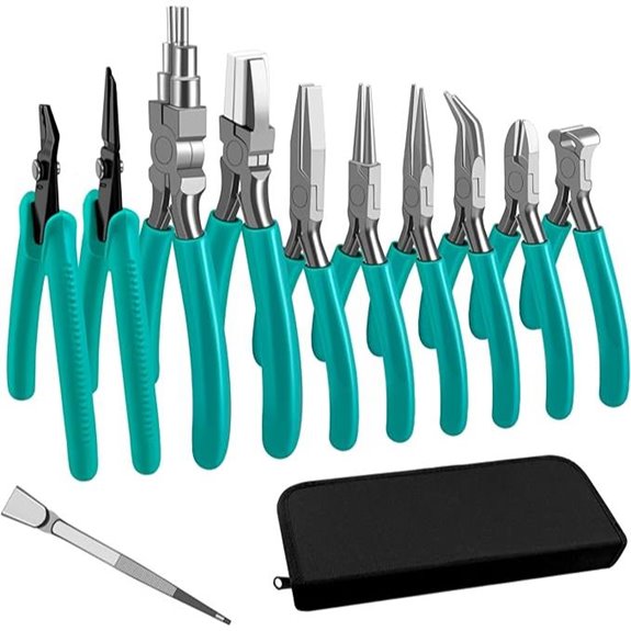 C&T 11-Piece Jewelry Pliers Set with Storage