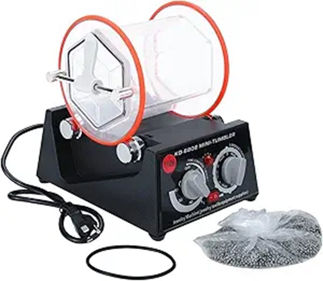 YaeMarine 110V 80W Jewelry Polisher Tumbler