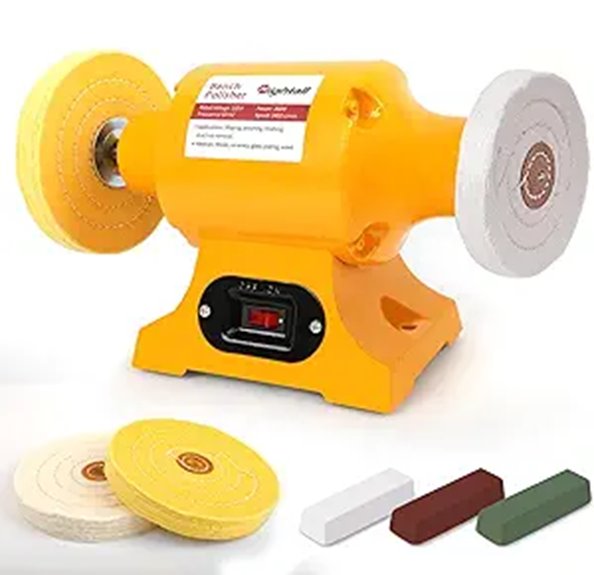 Jewelry Polisher & Buffer with Cloth Wheels and Compounds