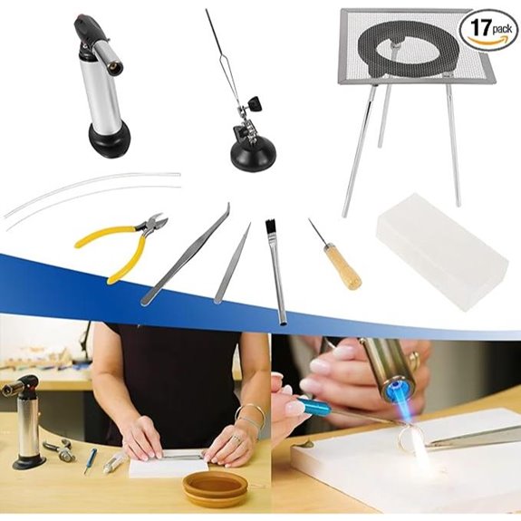 Jewelry Soldering Kit with Torch and Silver Wire
