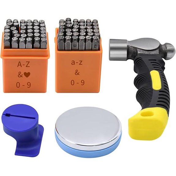 74pcs Metal Jewelry Stamping Kit with Punches and Tools
