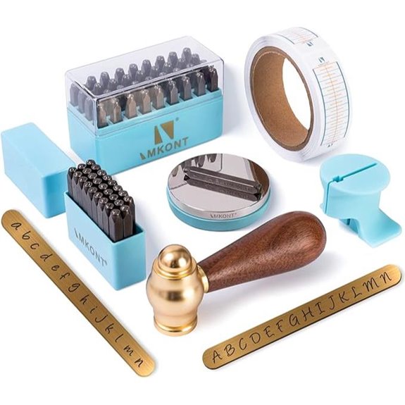 Jewelry Metal Stamping Kit with 63 Stamps and Tools