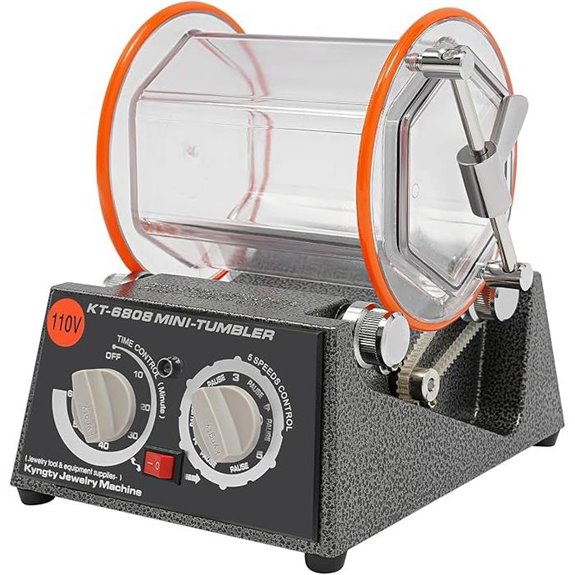 Jewelry Polisher Tumbler with Timer and Speeds