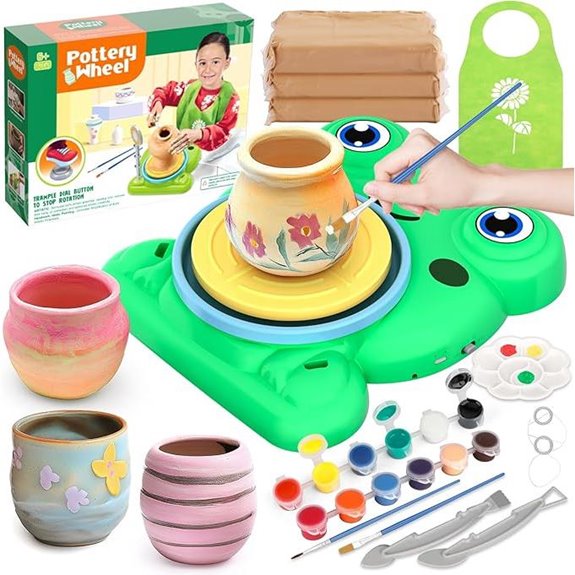 Pottery Wheel Kit for Kids with Air Dry Clay