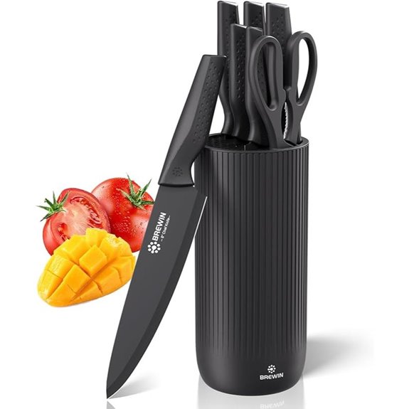 Brewin Kitchen Knife Set with Utility Block