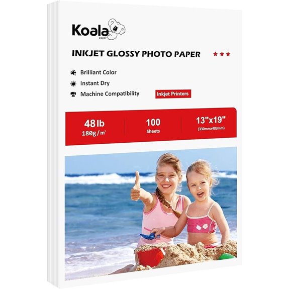 Koala 13x19 Glossy Inkjet Photo Paper (100 Sheets)