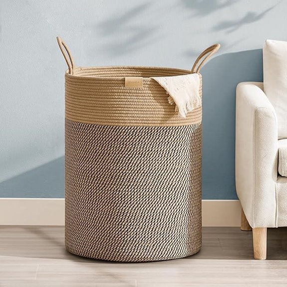 Large 95L Cotton Rope Laundry Hamper