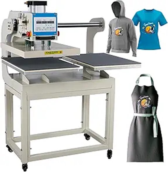 Heat Press 16x24 Pneumatic Dual Platen Sublimation Machine