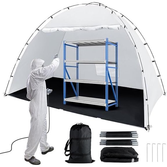 Siebwin Large Portable Spray Paint Booth Tent