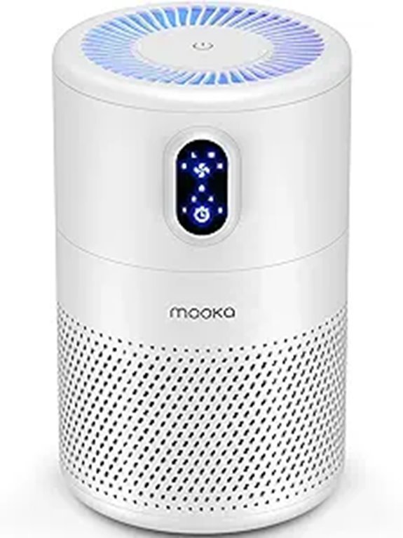 MOOKA Large Room Air Purifier with Night Light