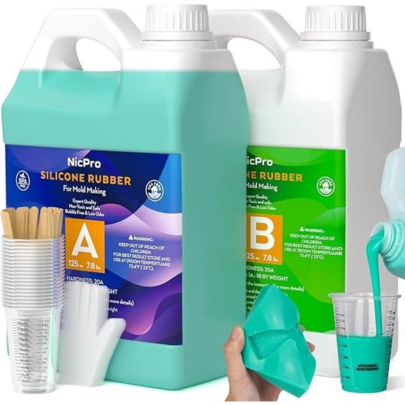 Nicpro 250oz Silicone Mold Making Kit with Accessories