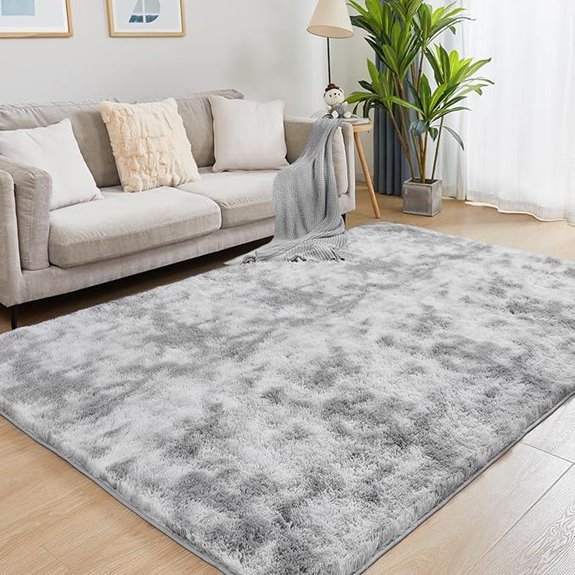 8x10 Fluffy Area Rug for Living Room and Bedroom