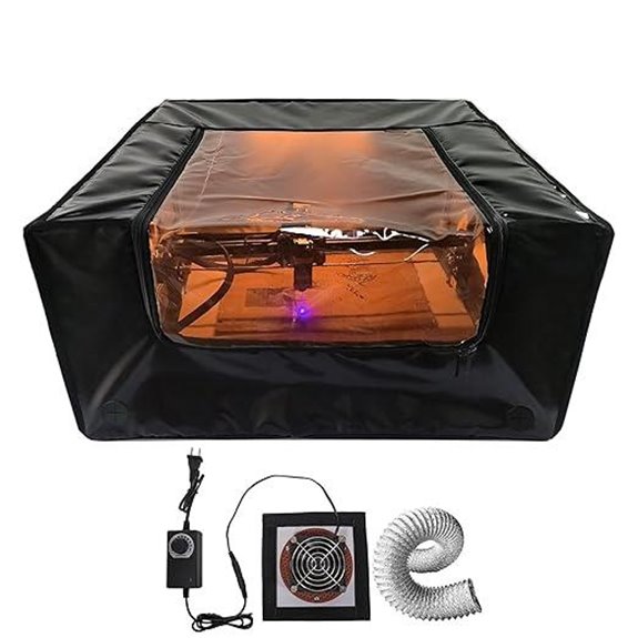laser engraver ventilation enclosure