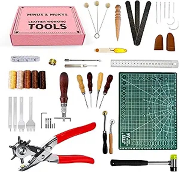 Minus & Mukys Leather Crafting Kit with Tools
