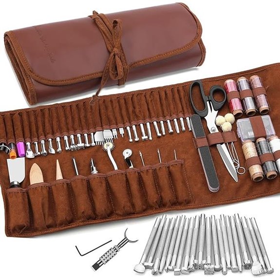 Leather Craft Tools Kit with Storage Bag