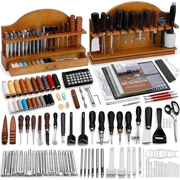 Butuze Leather Crafting Tools Kit with Storage