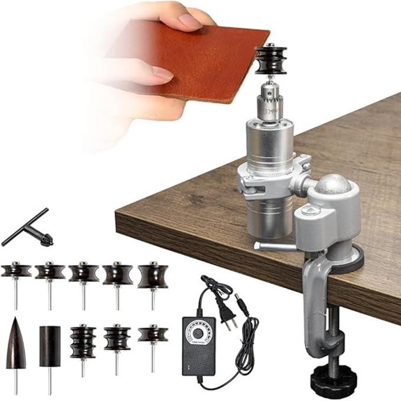 BAUSATZ Leather Edge Burnishing Machine with Bits