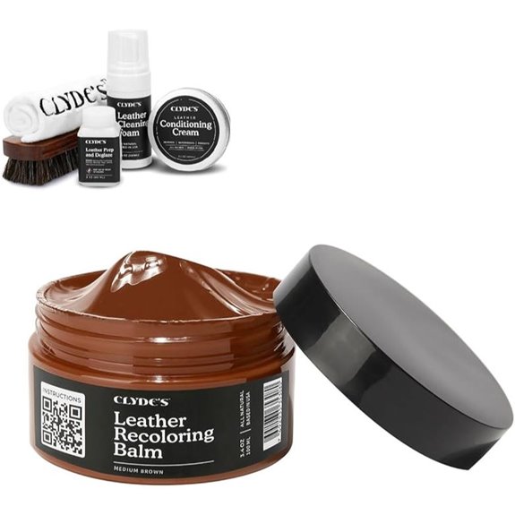 Clyde’s Leather Recoloring Kit with Brush and Towels