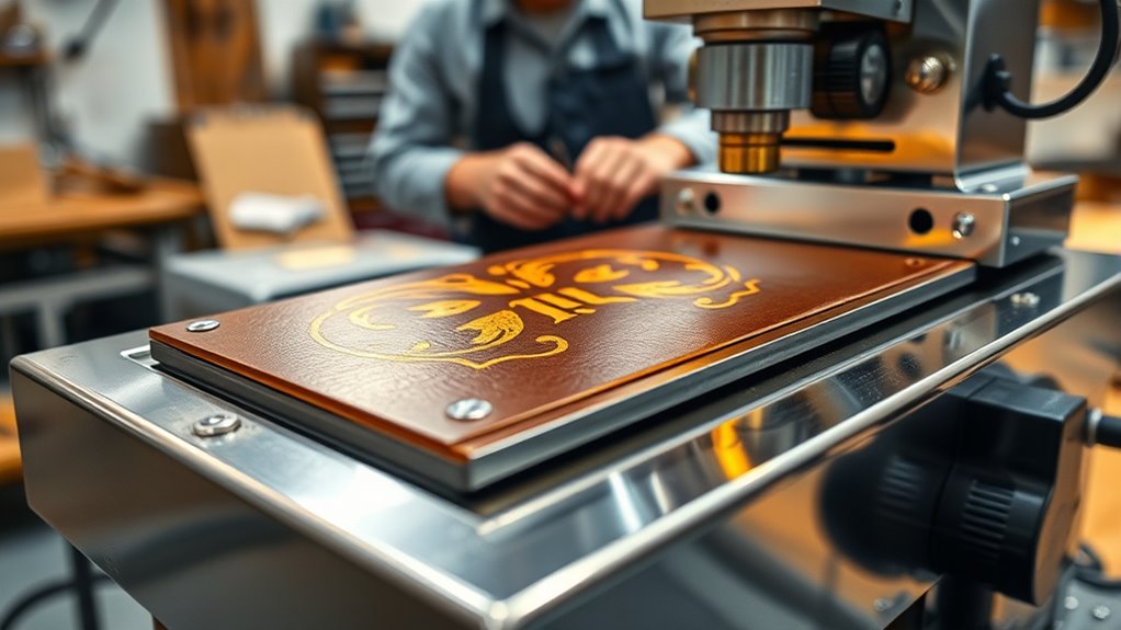 leather stamping machine features