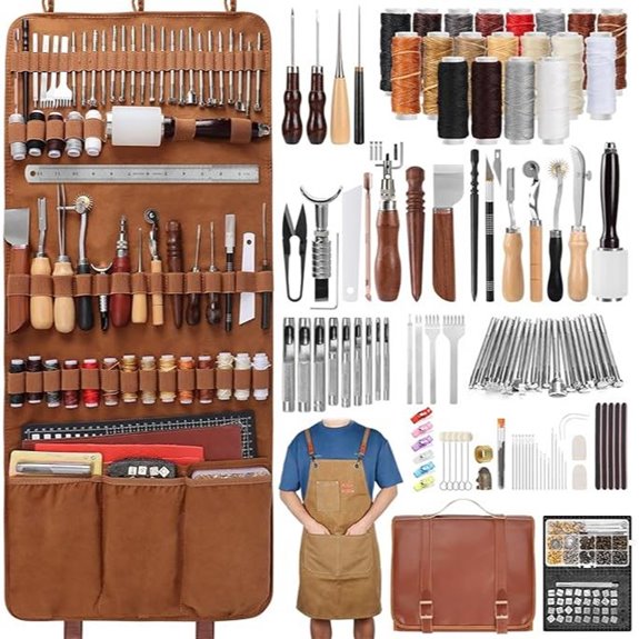 Leatherworking Tooling Kit with Accessories and Tools