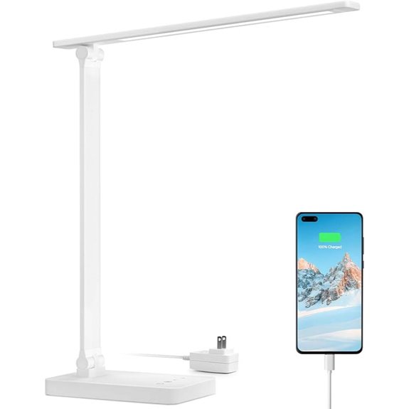 Lepro LED Desk Lamp with USB Charging Port